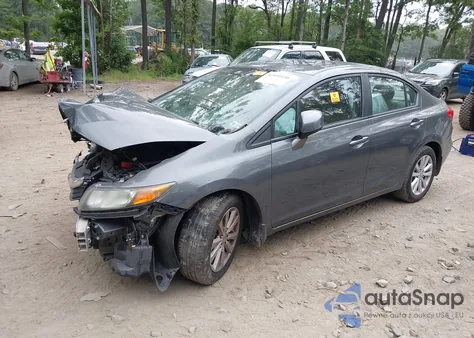 2012 Honda Civic Ex-L from USA, damaged, VIN 2HGFB2F92CH551831